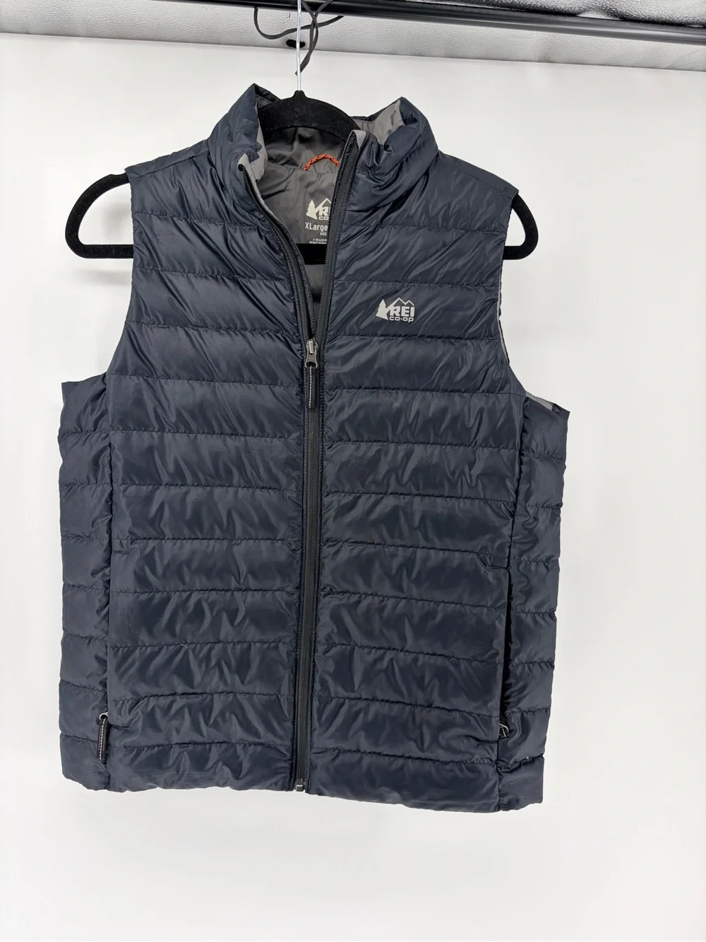 Kids REI Co-Op 650 Down Vest Quilted Black Lightweight Puffer Vest XL (18)